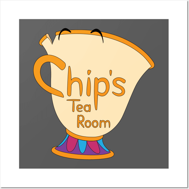 Chip's Tea Room Logo Wall Art by semarino